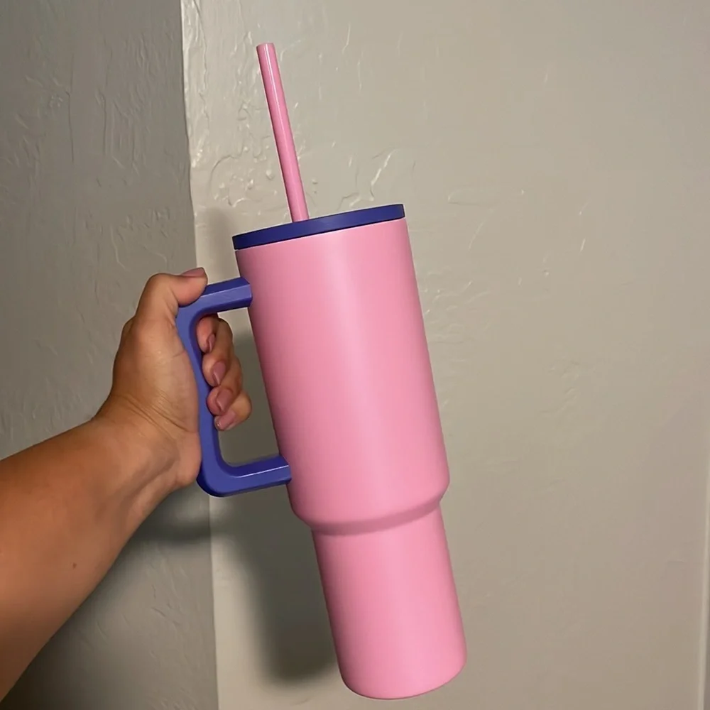 40oz Simple Modern Trek- Rose Plum -NEW with box and two straws‎